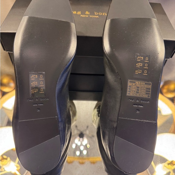 Rag and Bone NWT $348 Sophia Ballet Flat Color Black Size 9 - Picture 12 of 15